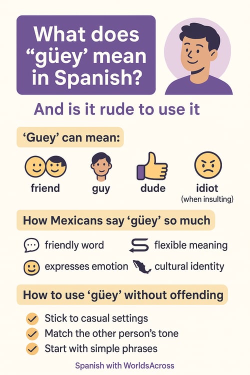 Güey meaning in Mexico