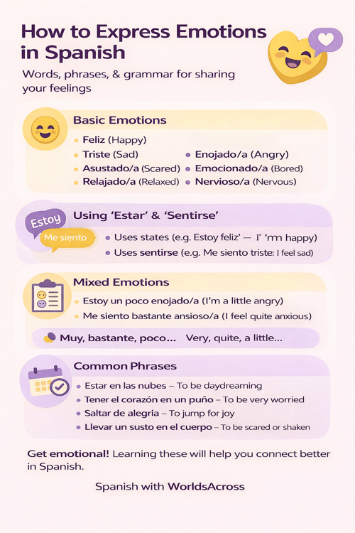 How to express emotions in Spanish