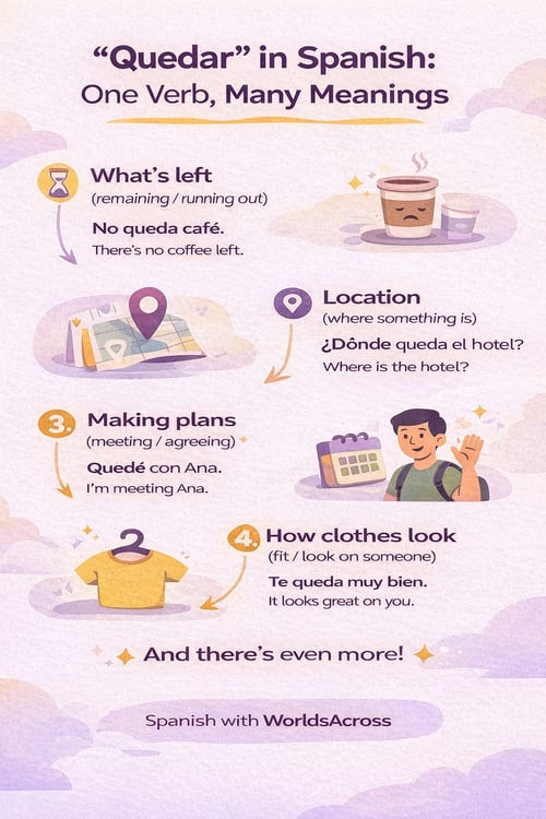 How to use quedar in Spanish