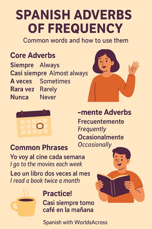 Spanish frequency adverbs