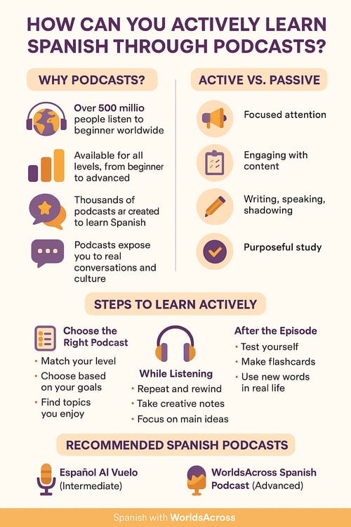 active Spanish listening